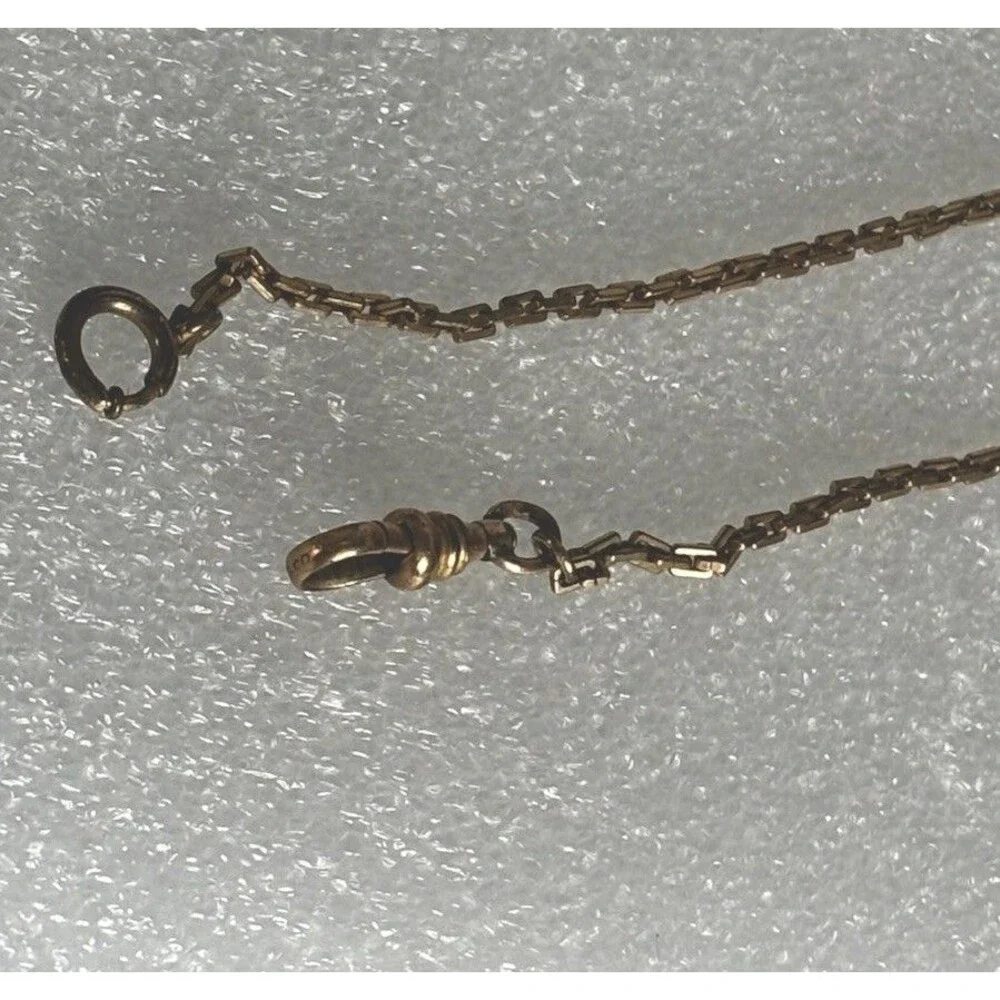 1920’s Antique Finberg Mfg Co 12K Gold Filled Pocket Watch/Fob Chain 6.65 Grams